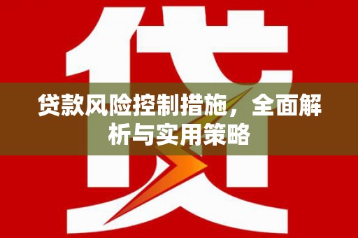彝良贷款风险控制措施，全面解析与实用策略