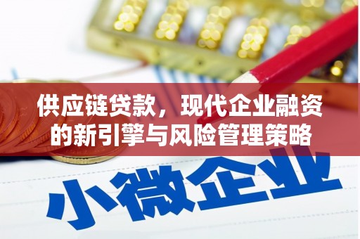 彝良供应链贷款，现代企业融资的新引擎与风险管理策略