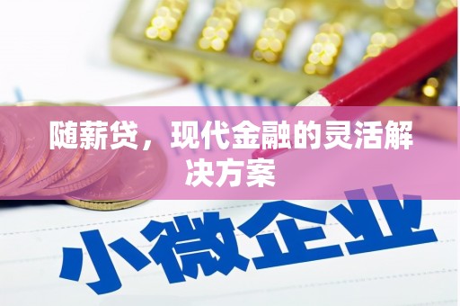 彝良随薪贷，现代金融的灵活解决方案