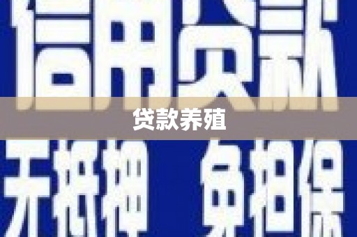 彝良贷款养殖