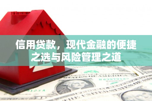 彝良信用贷款，现代金融的便捷之选与风险管理之道