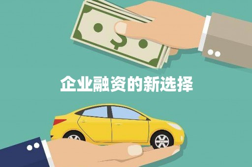 彝良企业融资的新选择