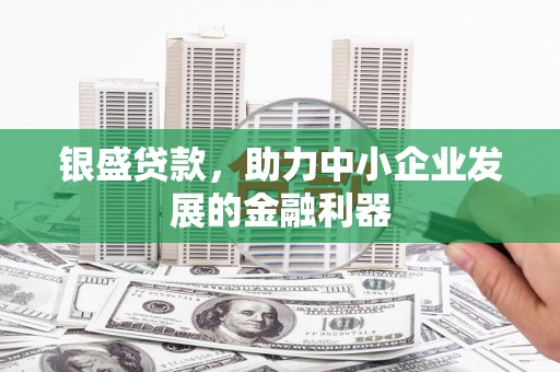 彝良银盛贷款，助力中小企业发展的金融利器
