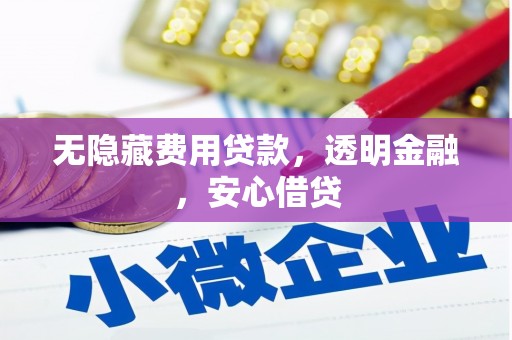 彝良无隐藏费用贷款，透明金融，安心借贷