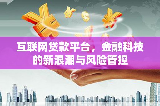 彝良互联网贷款平台，金融科技的新浪潮与风险管控
