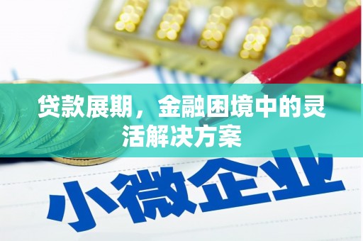 彝良贷款展期，金融困境中的灵活解决方案