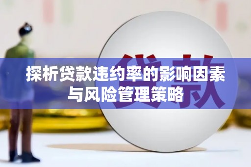 彝良探析贷款违约率的影响因素与风险管理策略
