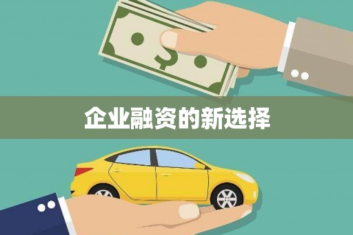 彝良企业融资的新选择