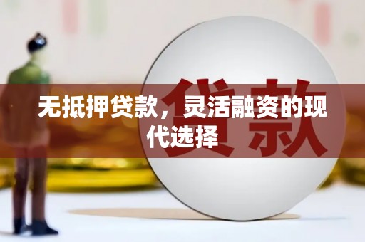 彝良无抵押贷款，灵活融资的现代选择