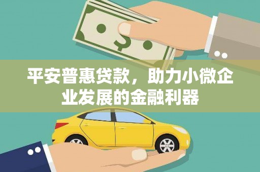彝良平安普惠贷款，助力小微企业发展的金融利器