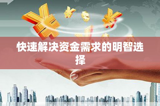 彝良快速解决资金需求的明智选择