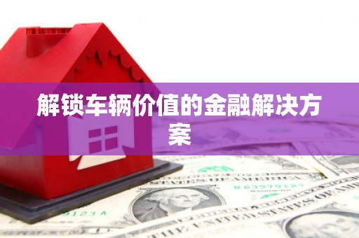 彝良解锁车辆价值的金融解决方案
