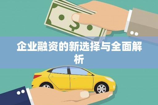 彝良企业融资的新选择与全面解析