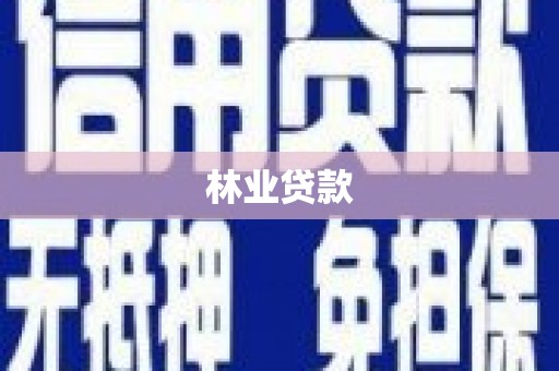 彝良林业贷款