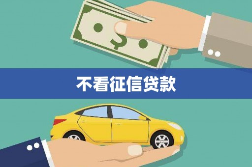 彝良不看征信贷款