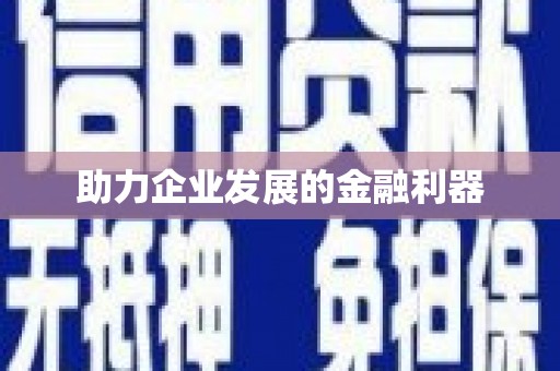 彝良助力企业发展的金融利器